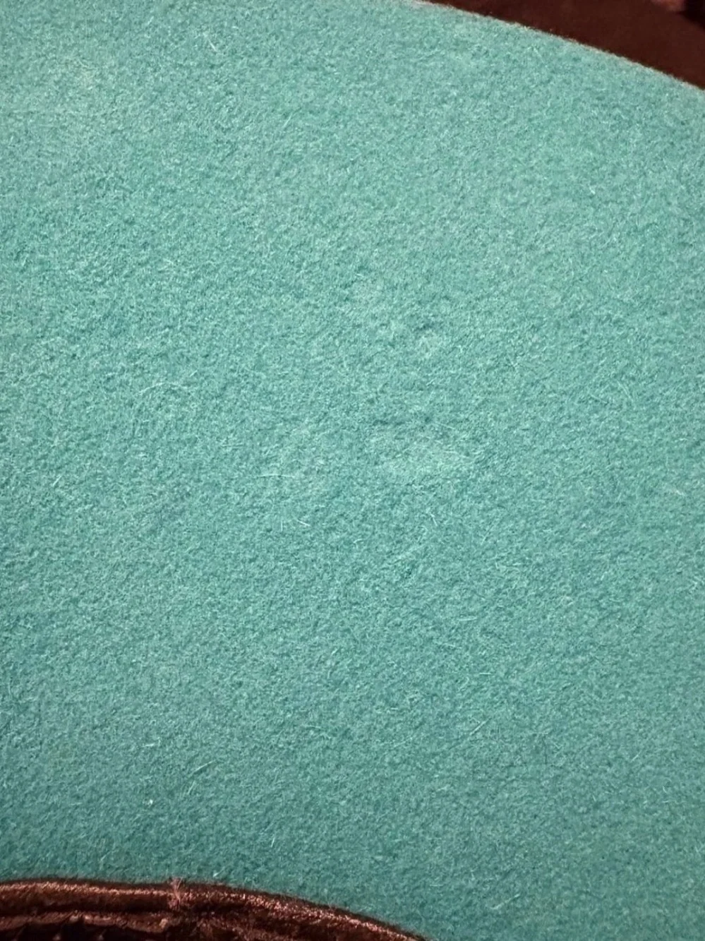 Turquoise Western Felt Cowboy Hat - Unbranded